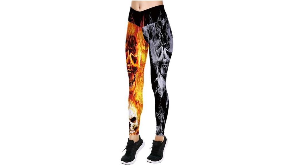 high waist printed running tights
