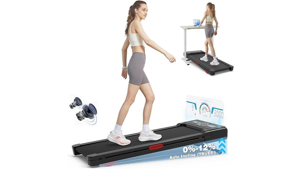 incline walking treadmill led