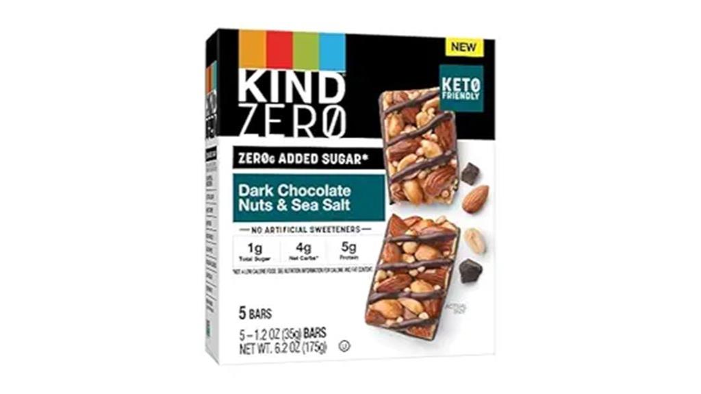 kind zero nut bars