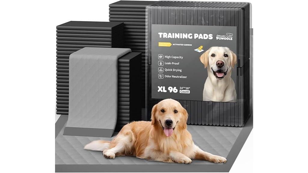 large charcoal puppy pads