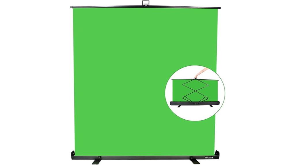 large collapsible green screen