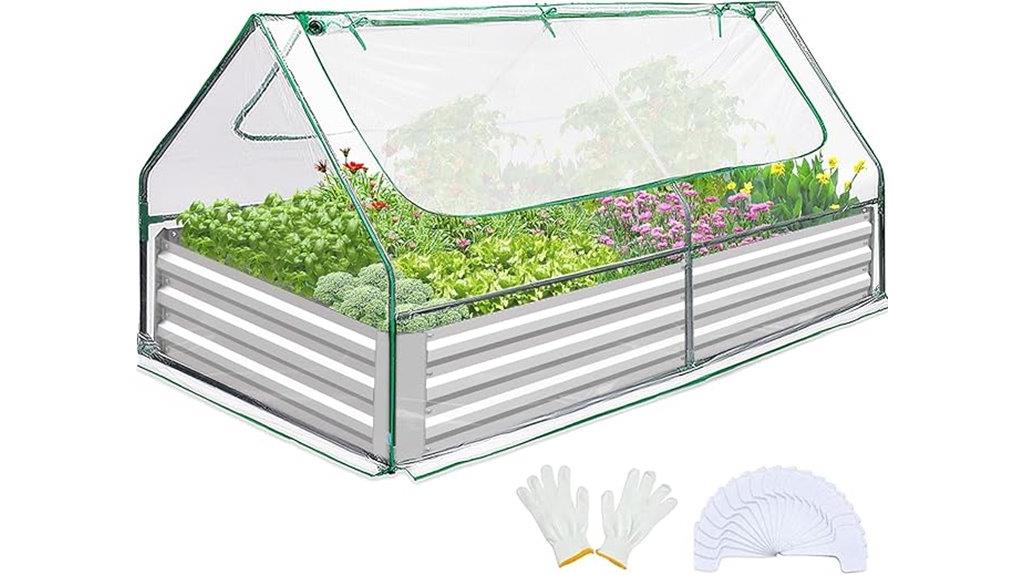 large covered garden bed