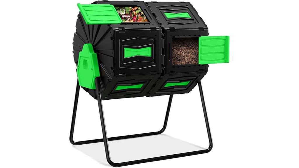 large dual chamber composter