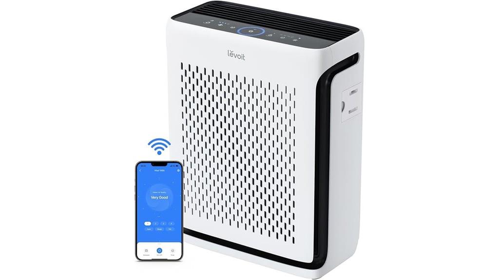 large wifi hepa air purifier