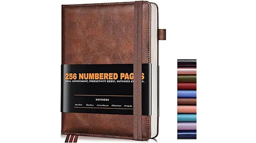 leather bound brown journal