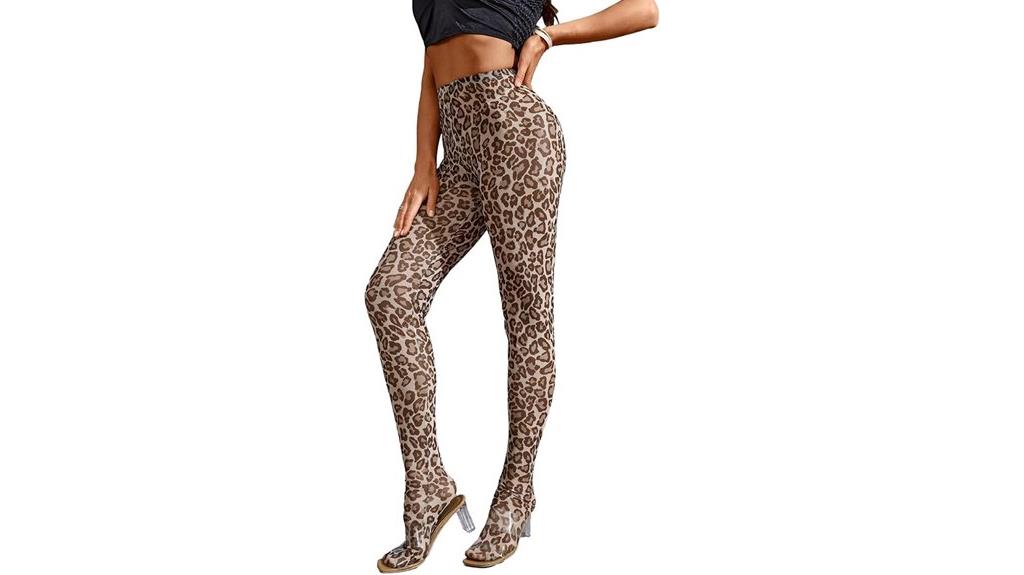 leopard print tights