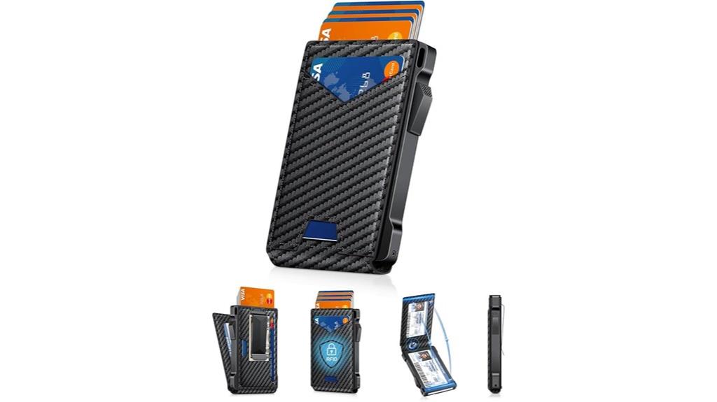 men s rfid wallet with money clip