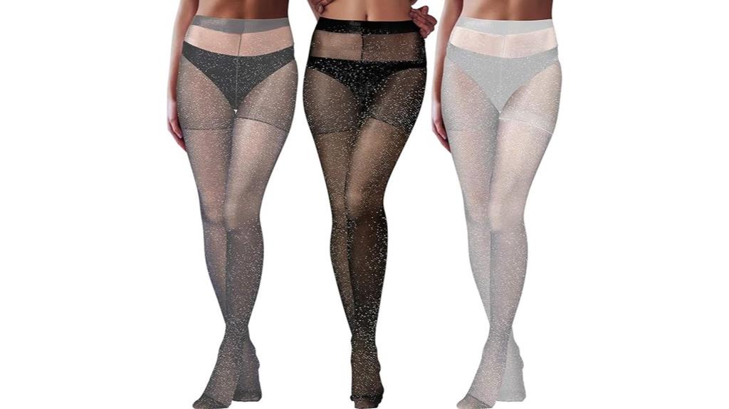 metallic women s tights pack