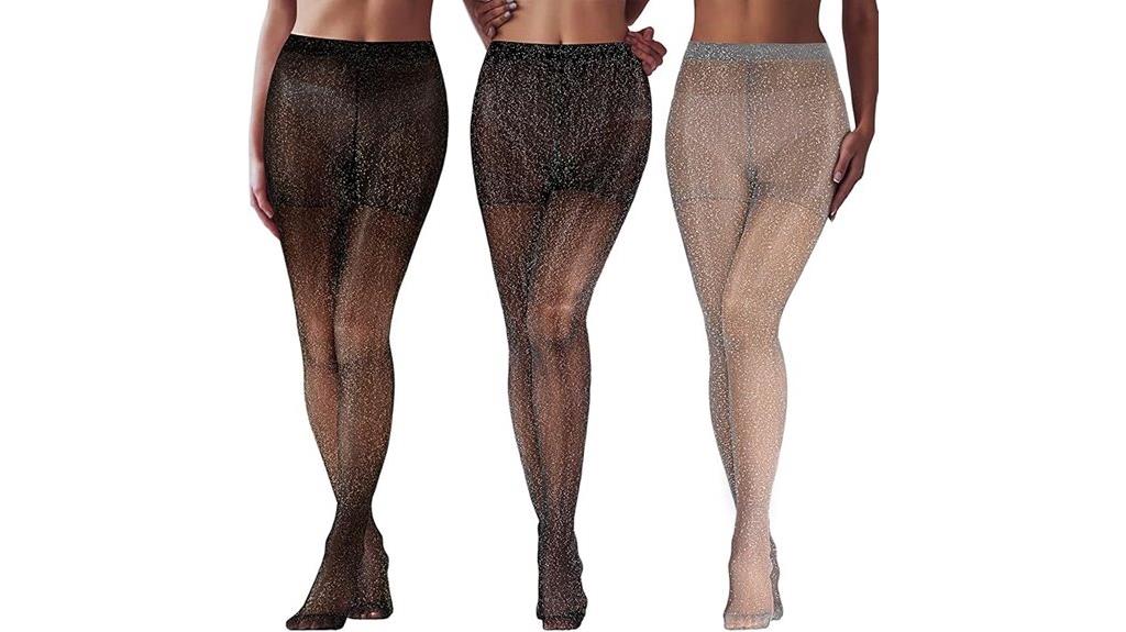 metallic women s tights pack