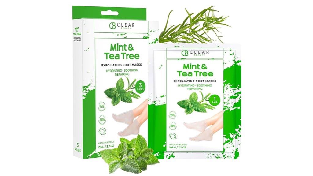 moisturizing mint foot socks