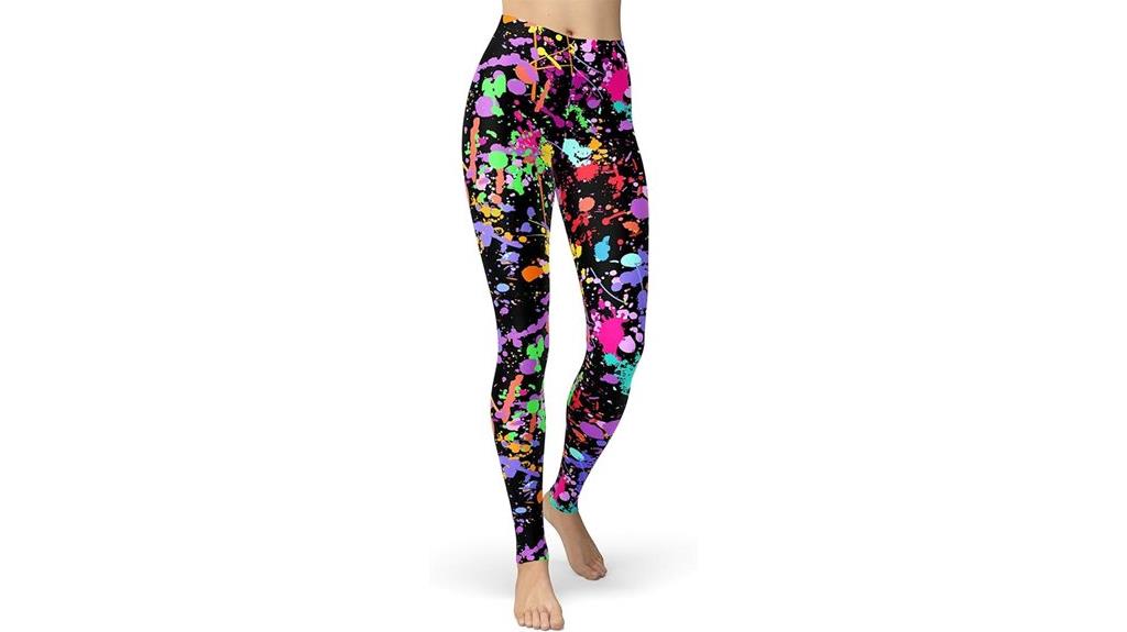 neon splash leggings