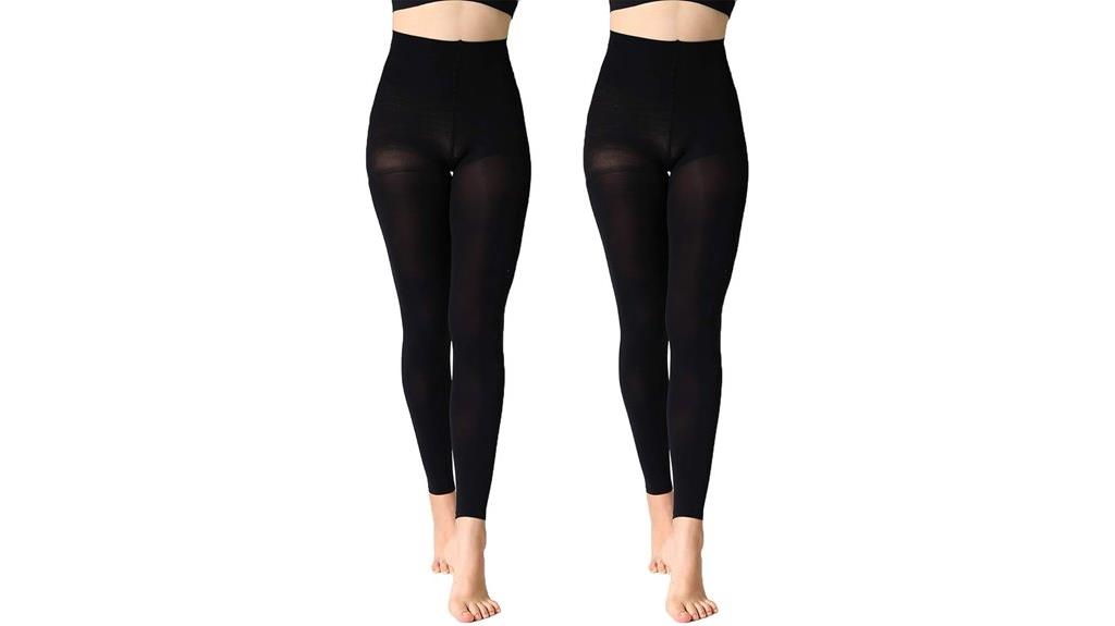 opaque control top tights