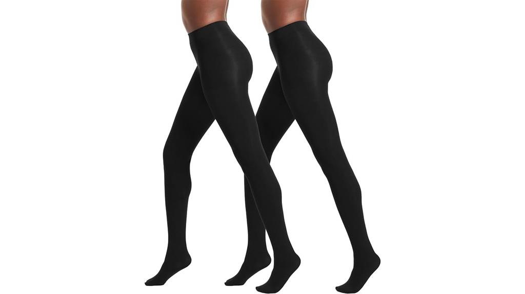 opaque control top tights