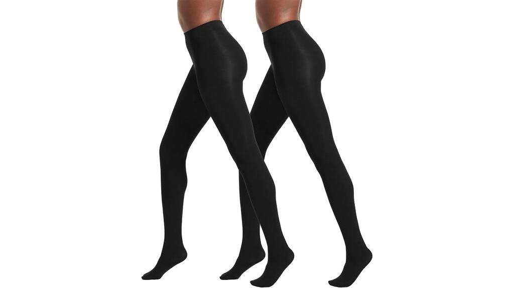 opaque control top tights
