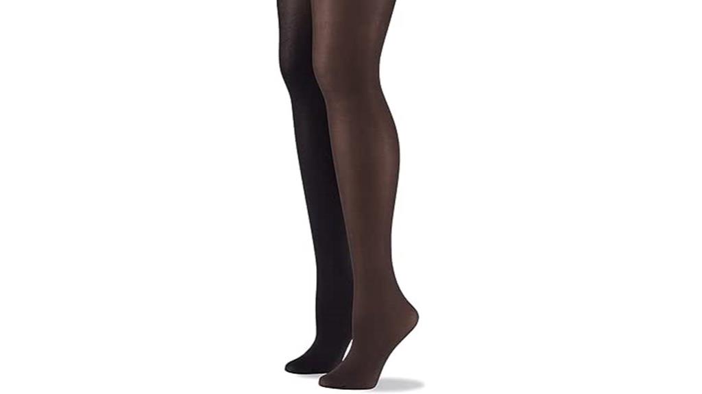 opaque sheer waist tights