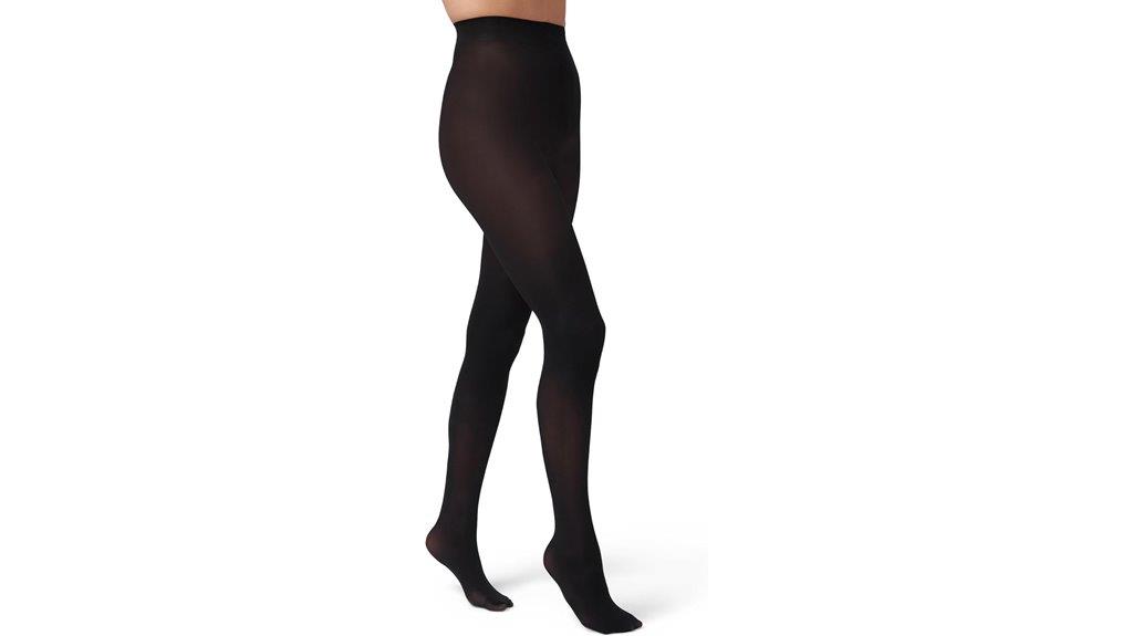 opaque sheer waist tights