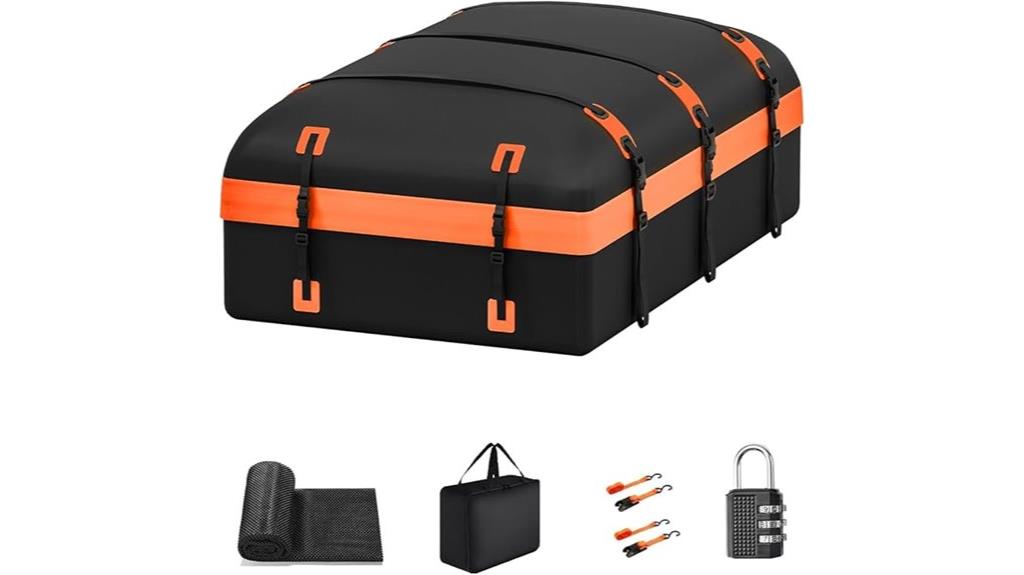 orange rooftop cargo bag