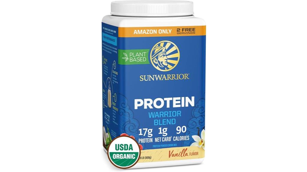 organic vanilla plant protein