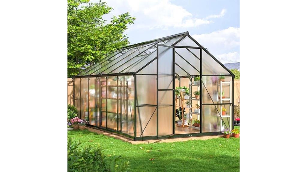 outdoor 8x12 ft greenhouse