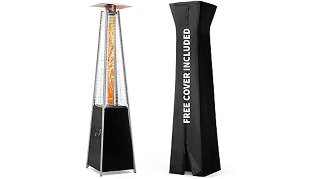 outdoor heating with cover