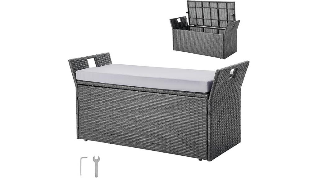 outdoor storage bench