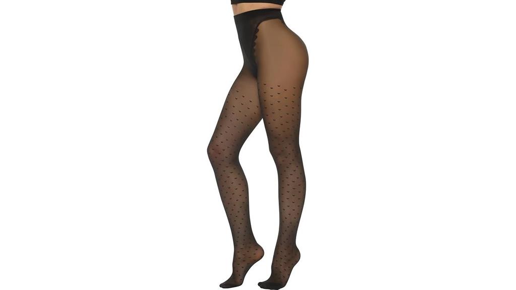 patterned sheer tights