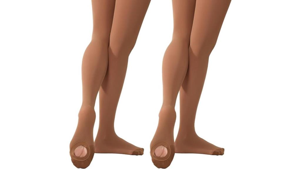 pink convertible ballet tights