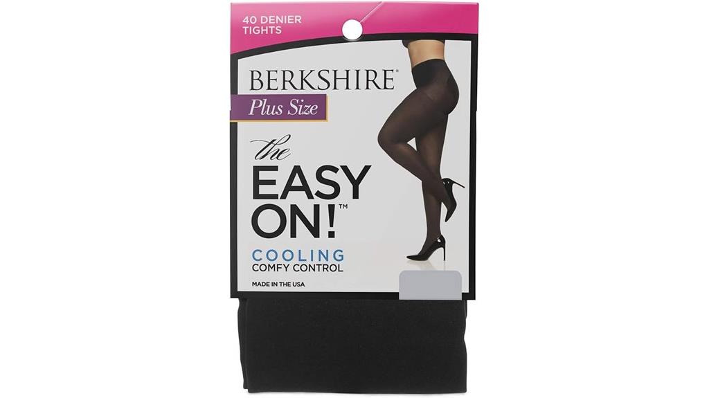 plus size cooling microfiber tights