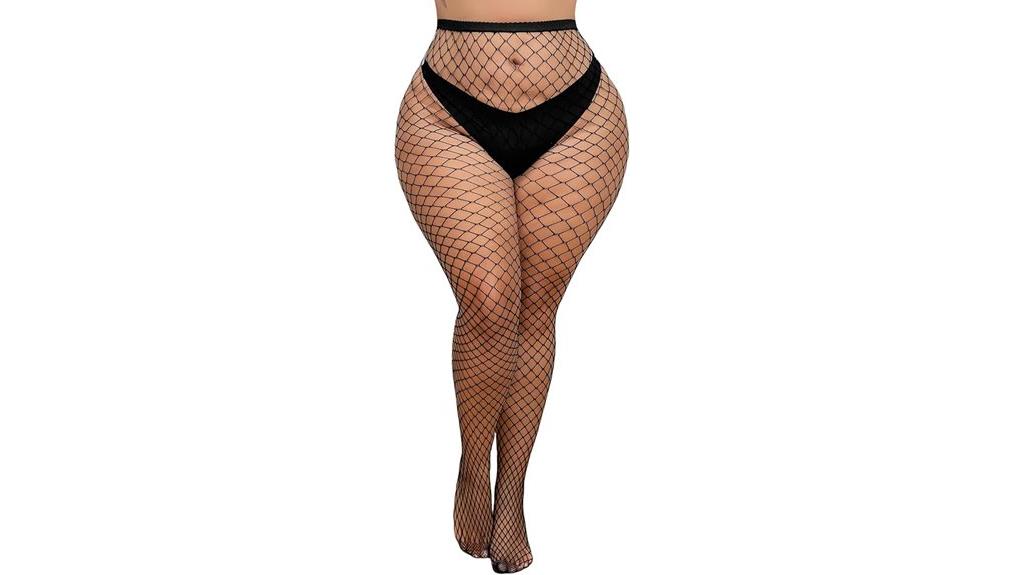 plus size fishnet stockings