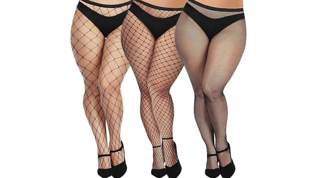 plus size fishnet stockings
