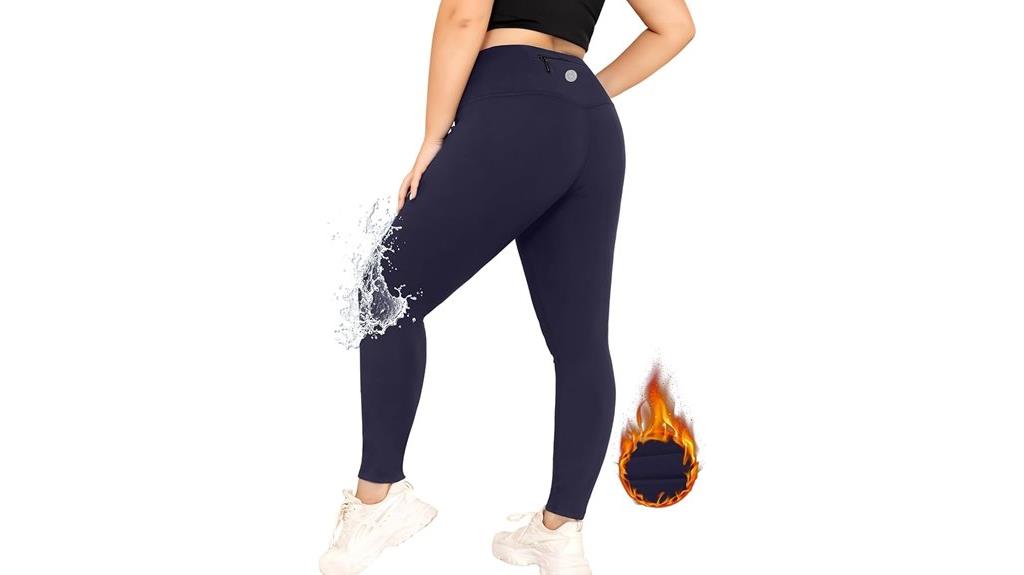 plus size fleece leggings