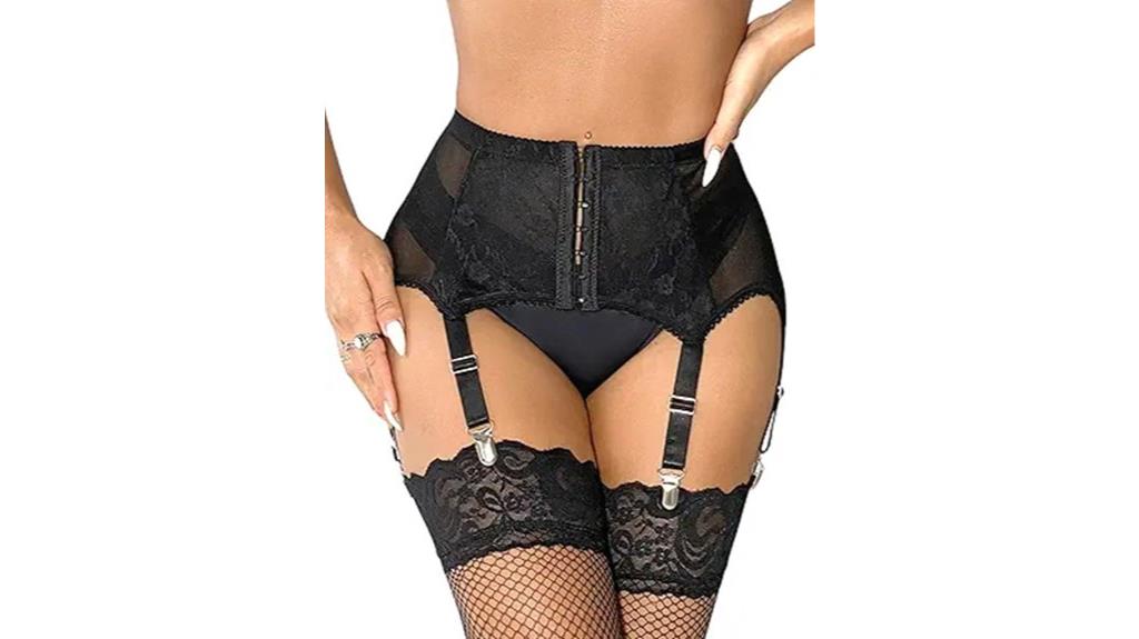 plus size lace garter set