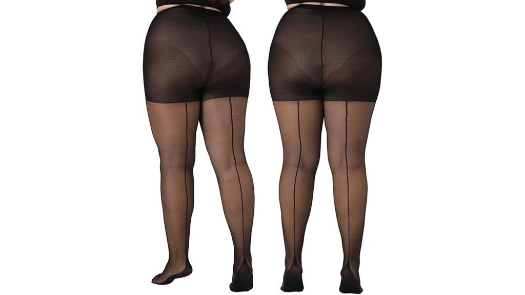 plus size sheer tights