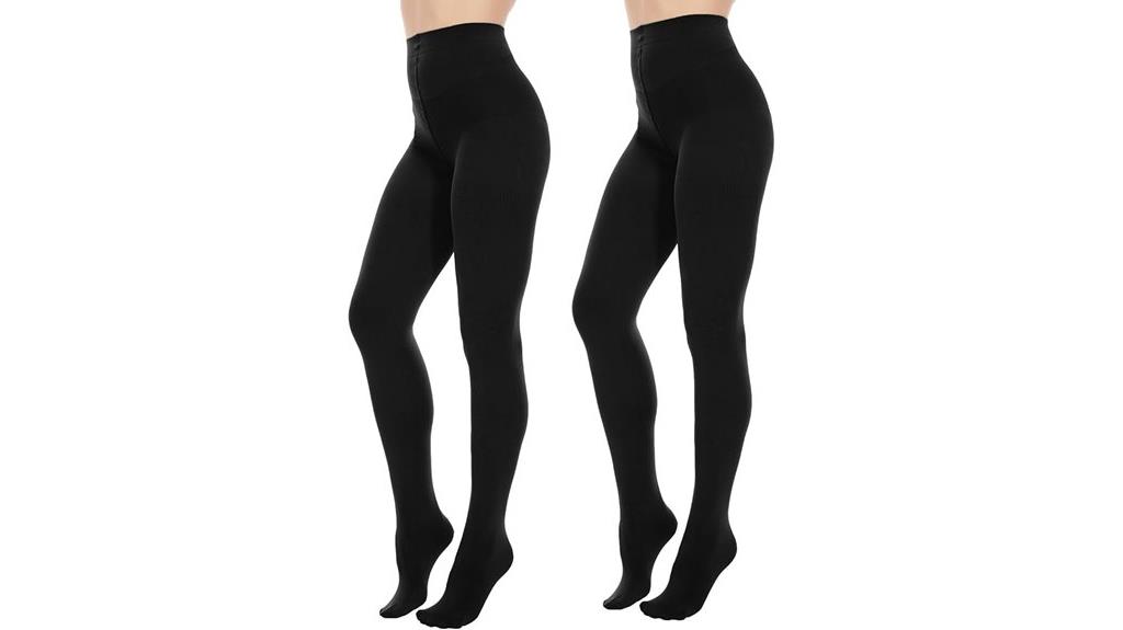 plus size tummy compression tights
