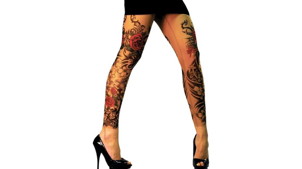 red rose flamenco leggings