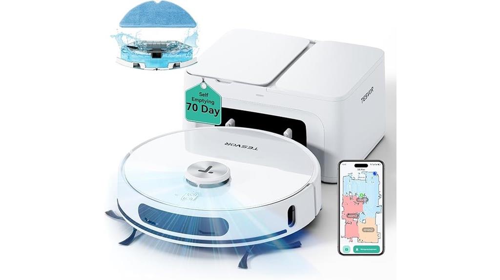 self emptying vacuum mop