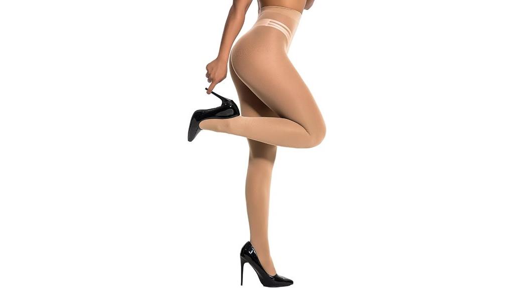 semi opaque silky tights