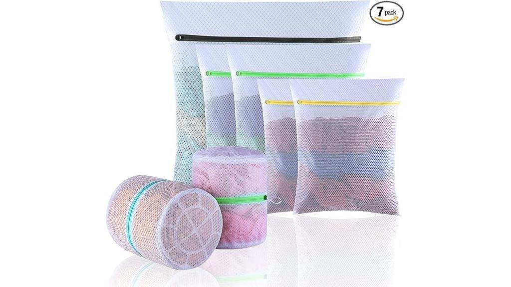 seven pack mesh laundry bags