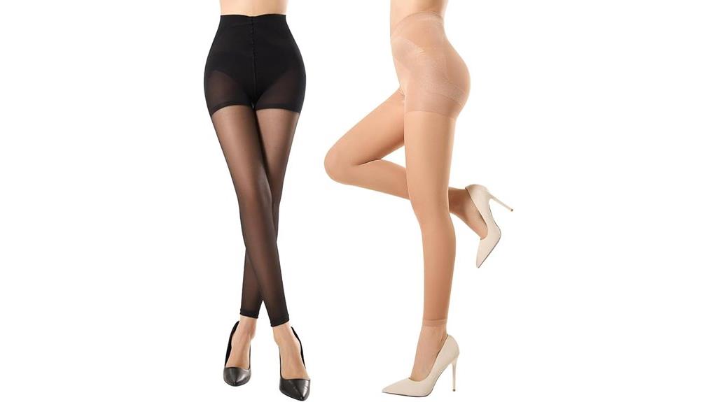 sheer footless tights