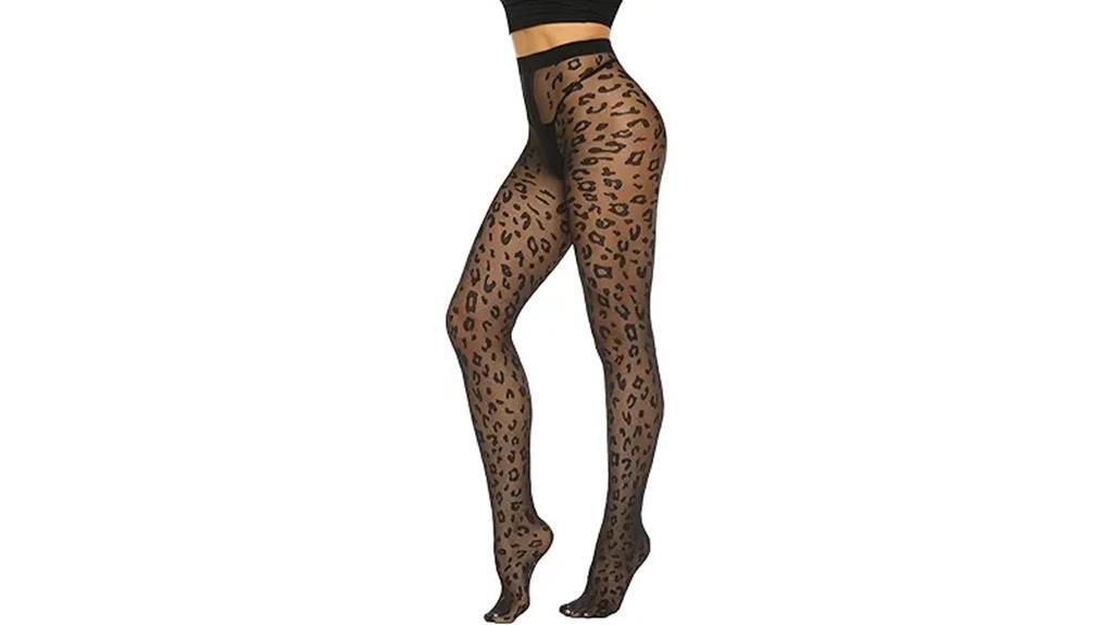 sheer patterned tights