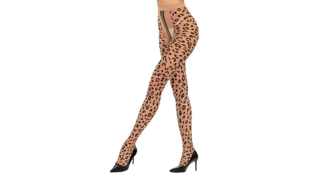 sheer patterned tights
