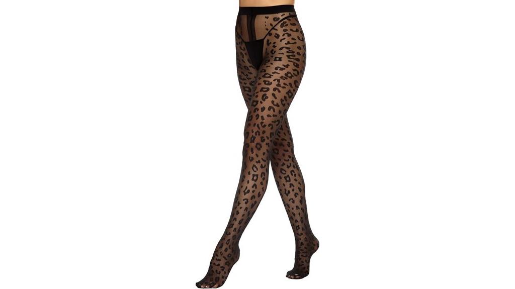 sheer patterned tights