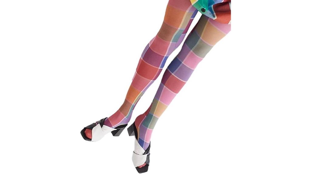 sheer patterned tights