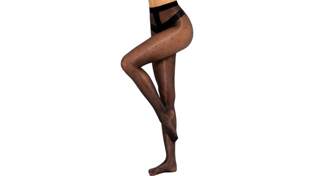 sheer polka dot tights