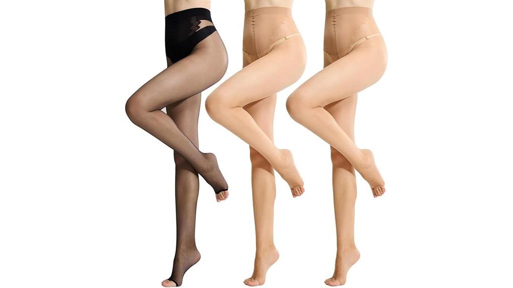 sheer toeless pantyhose