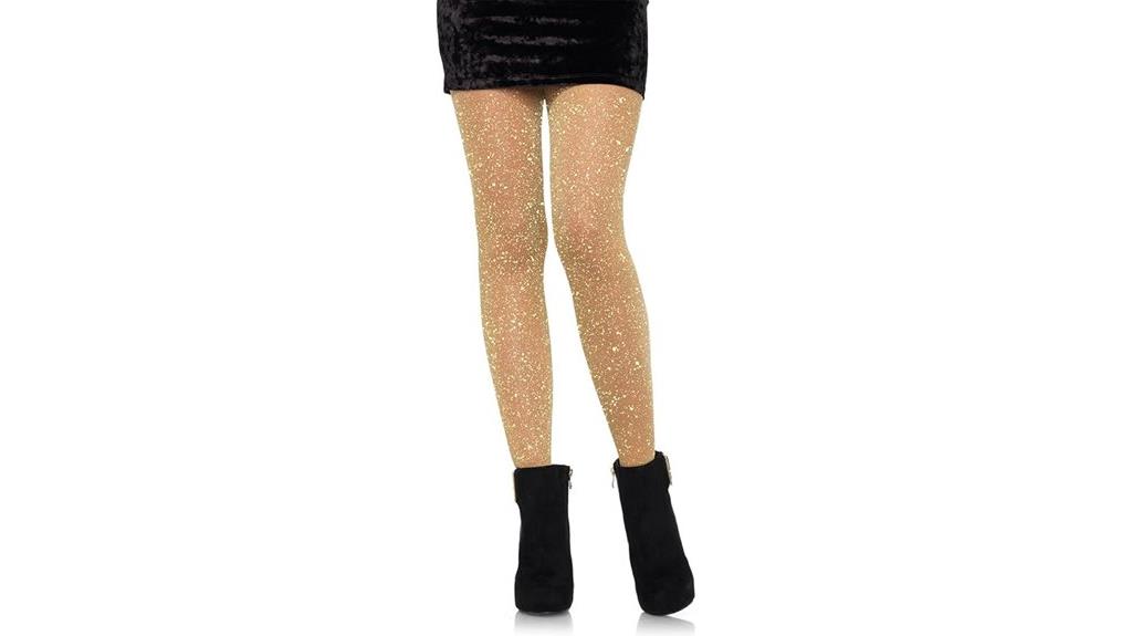 shimmer high waist tights