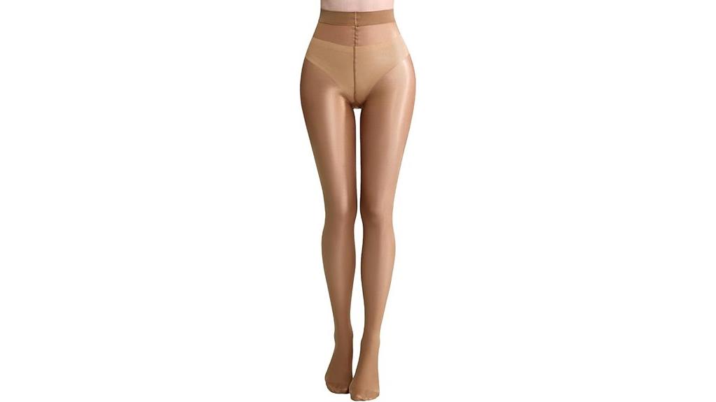 shimmering adult footed tights