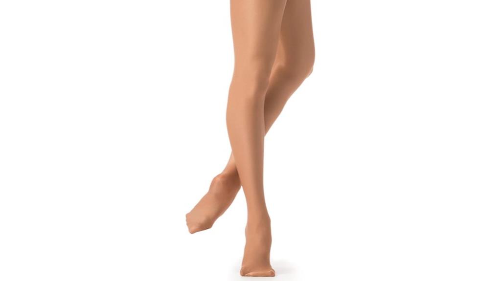 shimmery women s footed tights