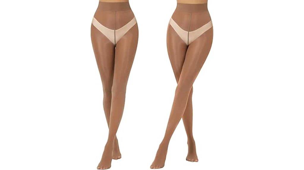 shiny high waist tights