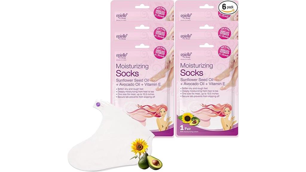 six pairs of foot masks